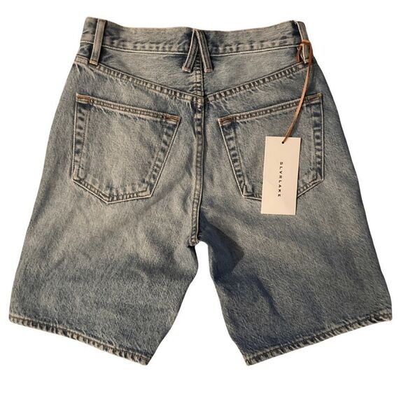 NWT SLVRLAKE London Organic Denim Shorts in Heart of Gold - Picture 3 of 6